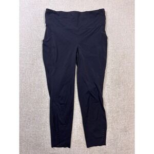 Lululemon Fast and Free High-Rise Crop 23 Nulux Black Running Leggings 12